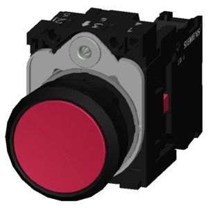 3SU1100-0AB20-1CA0 SIRIUS ACT Vollständige Einheit Schaltknopf Plastikflächenrot-Schraubterminal