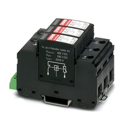 2 Pole 2800627 VAL-MS 1000DC-PV/2 V-FM Typ 2 Überspannungsschutz für höchste Leistung