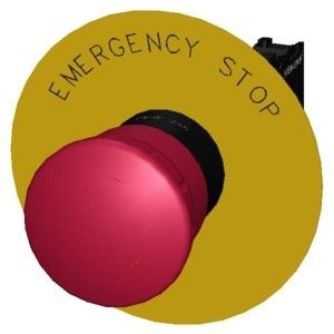 SIRIUS ACT Komplett-Einheit Pilz-Schaltfläche für 3SU1100-1HB20-1PG0 Notstand