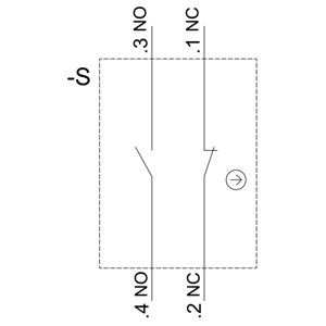 Schalter 3SU1100-2BF60-1MA0 für zwei Positionen in SIRIUS ACT