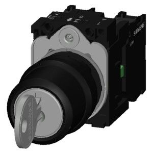 3SU1100-4BL11-1NA0 RONIS Plastik SIRIUS ACT Komplettgerät mit 3-Positions-Schlüsselschalter
