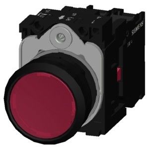 PLC 3SU1102-0AB20-1CA0 SIRIUS ACT Schaltfläche mit Plastikleuchte rotem Momentenschraubterminal