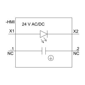 PLC 3SU1102-0AB20-1CA0 SIRIUS ACT Schaltfläche mit Plastikleuchte rotem Momentenschraubterminal