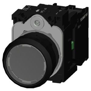 3SU1102-0AB70-1BA0 SIRIUS ACT Komplett-Einheit-Druckknopf für platte Lichtknopf aus Kunststoff