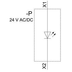 PLC 3SU1102-6AA40-1AA0 SIRIUS ACT Vollständige Einheit Pilotlicht 24 V Wechselstrom/Gleichstrom Kunststoff beleuchtet Glattlinsen Flush