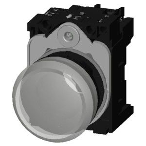 Vollständige Einheit Pilotlicht SIRIUS ACT 3SU1102-6AA60-1AA0 mit Plastik-Glattlinsen