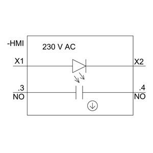 PLC 3SU1106-0AB40-1BA0 SIRIUS ACT Vollständige Einheit Schaltknopf Kunststoffbeleuchtung Flat Momentär