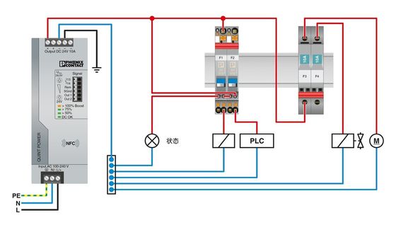2800858 CB TM1 1A F1 P Magnetthermische Geräte Schaltkreisbrecher für 5 Pole 50 V Gleichspannung