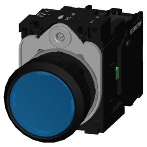 Flachblauer Licht-Plastik-Pushbutton 3SU1106-0AB50-1BA0 Schraubterminal