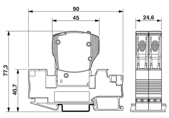 2800891 CB TM2 1A F1 P Thermalmagnetische Schaltkreisbrecher mit 10 Polen
