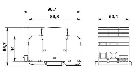 2801161 VAL-MS-T1/T2 1000DC-PV/2 V-FM Klasse 1/2 Blitzschutz für 3 Pole