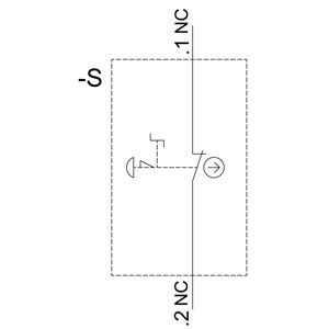 Notfallstop 3SU1150-1HB20-1CH0 Metall glänzender Knopf für SIRIUS ACT vollständige Einheit