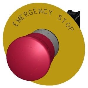 Notfall-Stopp-Metall glänzender Knopf 3SU1150-1HB20-1CG0 SIRIUS ACT vollständige Einheit
