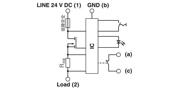 5 Pole Nummer 2800915 CB E1 24DC/1A NC P Elektronische Geräte-Schaltkreisbrecher Nennspannung 24 V Gleichspannung