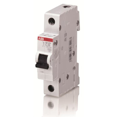 Brechkapazität 1 NP C 8 A MCB SH201-C8NA Miniatur-Schaltkreislaufbrecher 50 Hz Nennfrequenz