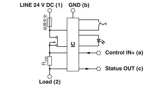 24 V Gleichspannung 5 Pole Nummer Elektronische Geräte Schaltkreis CB E1 2800926 24DC/6A S-C P