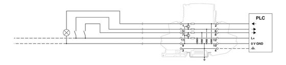 24 V Gleichspannung 4 Pole PT Überspannungsschutz PT-IQ-4X1-24DC-PT für PT-Systeme