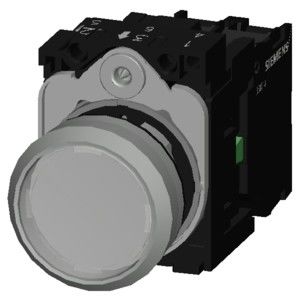 3SU1156-0AB70-1BA0 Metall glänzender Knopf für momentane SIRIUS ACT vollständige Einheit