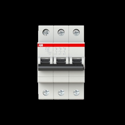 MCB SH203-C50 Miniatur-Schaltungsschalter Nennfrequenz Hz 50 BCD Kurve C 3P 50 A