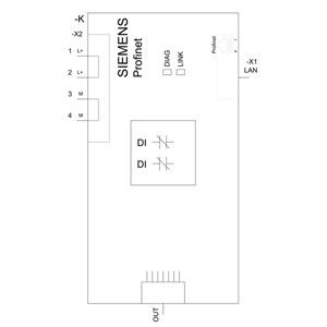 Advanced Technology PLC 3SU1400-1LK10-1AA1 SIRIUS ACT Profinet Schnittstellenmodul schwarz
