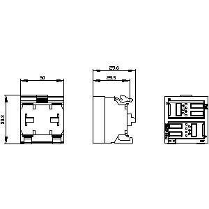 Benutzerfreundliche Steuerung 3SU1400-1MA10-1BA1SIRIUS ACT PROFINET mit Terminalmodul 2DI schwarz