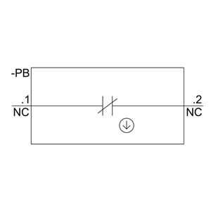 Basismontage und 1NC-Schraubterminalkontaktmodul für 3SU1400-2AA10-1CA0 SIRIUS ACT