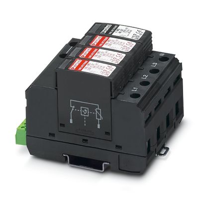230 V Wechselstrom 2838199 VAL-MS 230/3 1 FM Typ 2 Überspannungsschutz mit 4 Polen