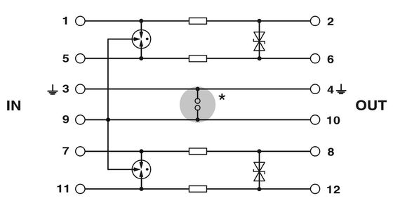 2838228 PT 2X2-24DC-ST Überspannungsschutzstecker Stecker 2 Pol für 24 V Wechselstrom