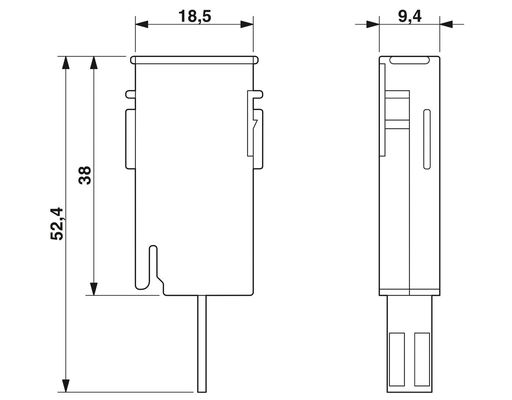 Advanced Technology 2838542 CTM 2X1- 60DC Überspannungsschutzstecker mit 1 Pol und 60 V Gleichstrom