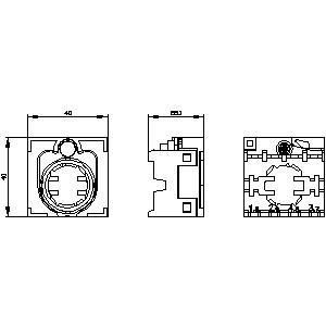 PLC 3SU1500-0BA10-0AA0 Kunststoff 4 Plätze B SIRIUS ACT Halter Langlebig und langlebig