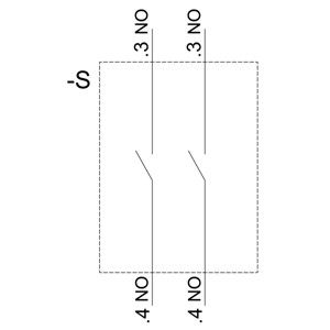3 Plätze A SIRIUS ACT Halter und Modul Kunststoff 2NO Schraubterminal 3SU1500-1AA10-1NA0