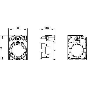 PLC 3SU1550-0AA10-0AA0 Universal Kunststoff Metall 3 Plätze A SIRIUS ACT Inhaber Käufer