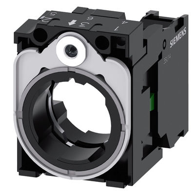 Ein universeller Kunststoff-Metallhalter für das SIRIUS ACT-Modul 3SU1550-1AA10-1BA0 Schraubterminal