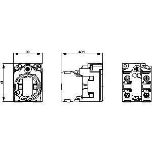Universal Plastic Metal PLC 3SU1550-1AA10-1NA0 mit 2NO SIRIUS ACT Halter und Modul