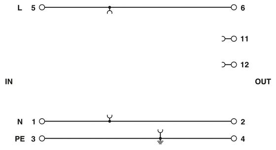 1 Pol 2839282 PT PT-BE/FM Überspannungsschutzbasis Typ 3 mit Nennspannung