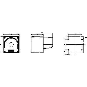 PLC 3SU1801-0AA00-0AC2 22 mm rundes gelbes Gehäuse für Steuergeräte und 1 Steuerpunkt