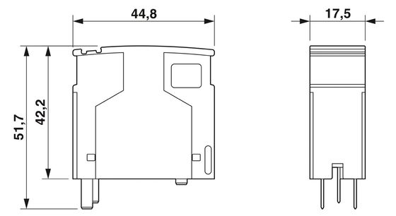 2839648 PT 2 1-S-48DC-ST Typ 3 Überspannungsschutz-Stecker Nennspannung 48 V Wechselstrom 2 Pole