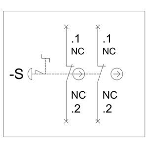 Gehäuse für Befehlseinrichtungen PLC 3SU1801-0NB00-2AC2 Notrufsperrknopf