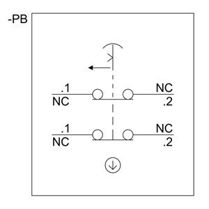 Gehäuse für Befehlseinrichtungen PLC 3SU1801-0NB00-2AC2 Notrufsperrknopf