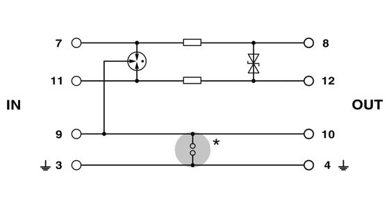2856032 PT 1X2-24DC-ST Überspannungsschutzstecker Steckdose Nummer Pol 1 Nennspannung 24 V Gleichspannung