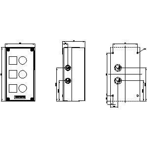 3SU1803-0AA00-0AB1 Kunststoffgehäuse für Oberflächen