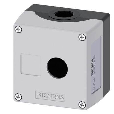 PLC 3SU1851-0AA00-0AB1 Dauerhaftes Metallgehäuse für 22 mm Runde Befehlseinrichtungen Oberfläche Grau