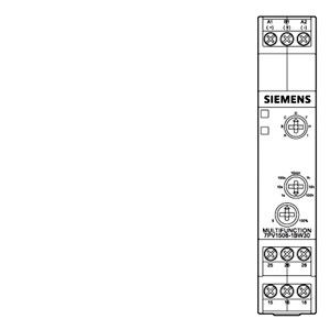 Zeitrahler 7PV1508-1BW30 mit mehrfunktionalem 2-Schalter 16-Funktions-Schraubanschluss