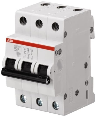 MCB SH203-B63 Miniatur-Schaltkreisbrecher Nummer des Pols 3 B 63A Nennfrequenz 50 Hz