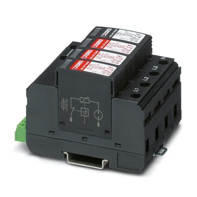 4 Pole 350V AC Nennwert VAL-MS 350VF/3 1-FM Typ 2 Überspannungsschutz 2858632 für Geräte