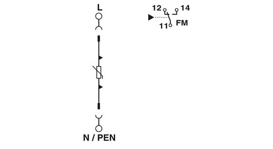 1 Pole 2868033 VAL-MS 60/FM Phoenix Kontakt Typ 2 Überspannungsschutz Pole Nennspannung