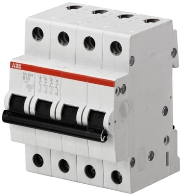 MCB SH204-B13 Miniaturschalter 4P Nennstrom 13A Nennfrequenz 50 Hz