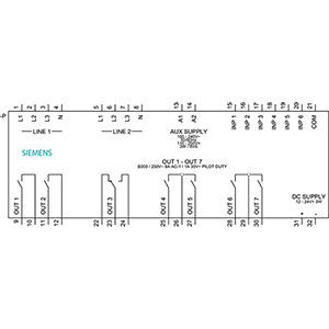 ATC 6300 LCD PLC 3KC9000-8TL40 Übertragungssteuerungseinrichtung 144x144 mm zur Präzisionssteuerung