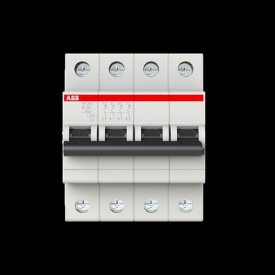 MCB SH204-B20 Miniatur-Schaltungsschalter 4P 20A 220V 50Hz Nennspannung und -Frequenz