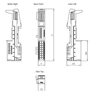 Aktualisieren Sie Ihr Automatisierungssystem mit 6ES7193-6BP00-0BA0 ET 200SP BaseUnit BU15-P16 A0 2B/T